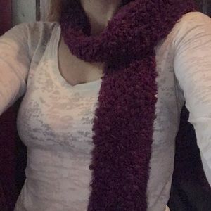 Fluffy Plum scarf